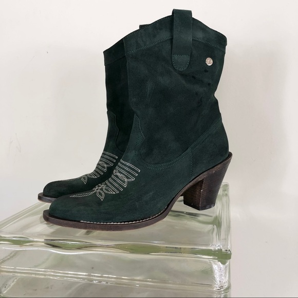 Isabella Lorusso ISLO agreement Suede cowboy boots - Picture 2 of 15